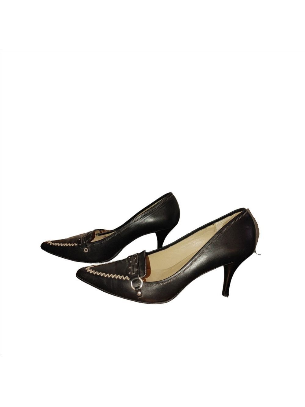 MICHAEL Michael Kors Black Leather Pumps Size 10M